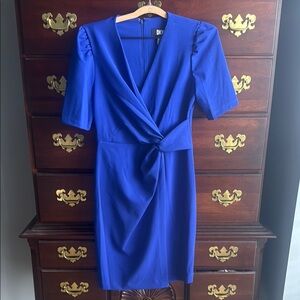 DKNY Women's Blue Wrap Dress